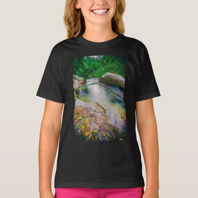 Camiseta Encerramento da lagoa a montante da cascata (Frente)