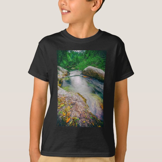 Camiseta Encerramento da lagoa a montante da cascata (Frente)