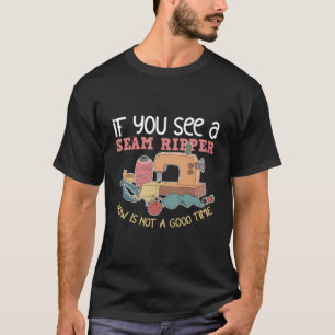 Camiseta Encerramento Engraçado Tecido de Quiltro de Sewer