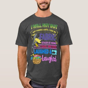Camiseta Encerrando Tecido De Uso Engraçado Em Casa Para F