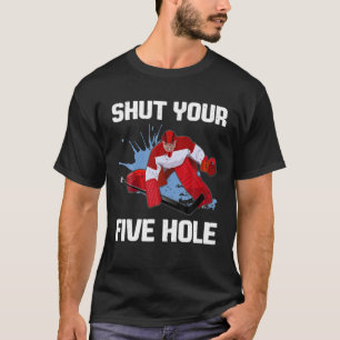 Camiseta Encerre Seu Jogador De Hóquei Em Gelo De Cinco Bur