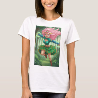 Camiseta Enchanted Forest Sprint – Anime Fantasy Character 