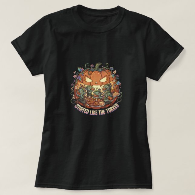 Camiseta Enchido como o peru (Frente do Design)