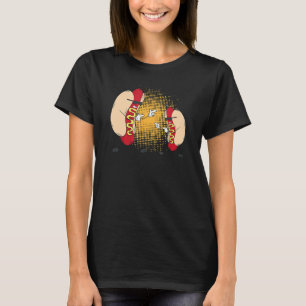 Camiseta Enchidos Franks Weiner Comida rápida Óculos escuro