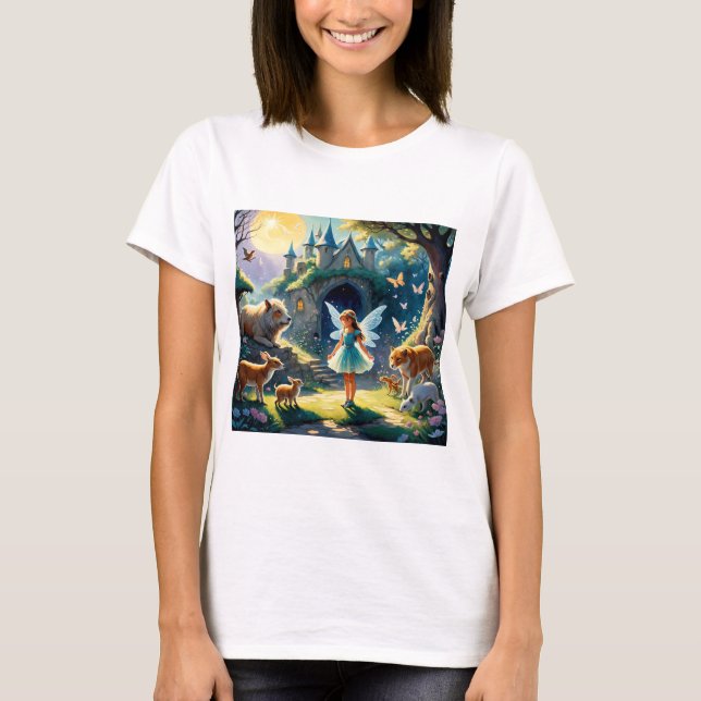 Camiseta "Enchimento à Lua A Floresta da Fada (Frente)
