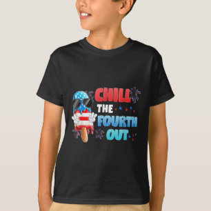 Camiseta Enchimento do quarto Sorvete picolé 4 de julho Ind