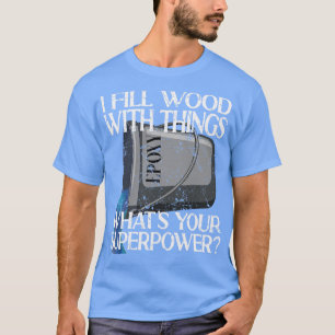 Camiseta Encho Madeira Com Coisas De Arte Resina Epoxídica