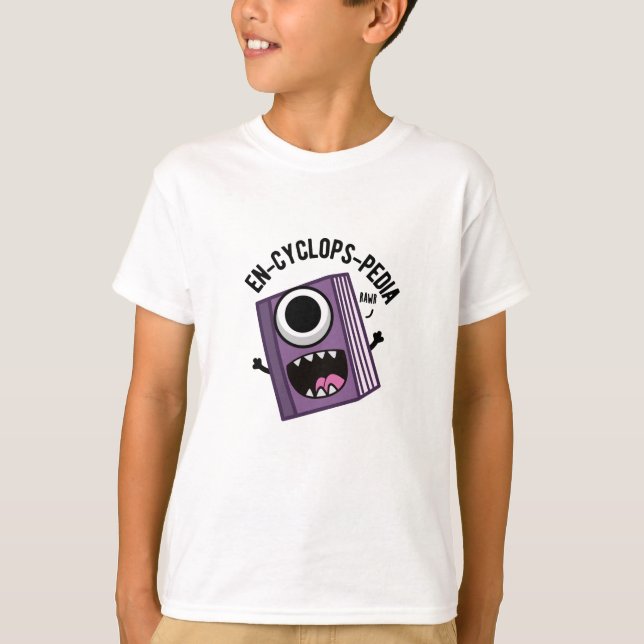 Camiseta Enciclopédia Enciclopédia Engraçada Pun (Frente)