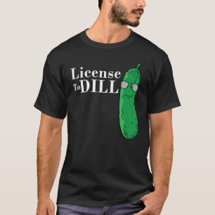 Camiseta Encolhimento Engraçado Da Licença Para Dill (Dar)