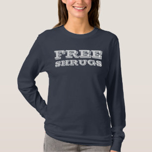 Camiseta encolhos de ombros livres