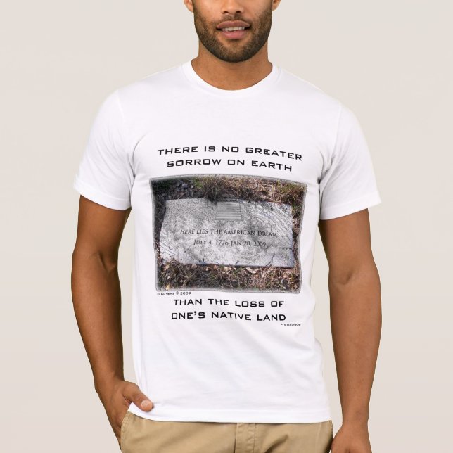 CAMISETA ENCONTRA-SE AQUI O SONHO AMERICANO (Frente)