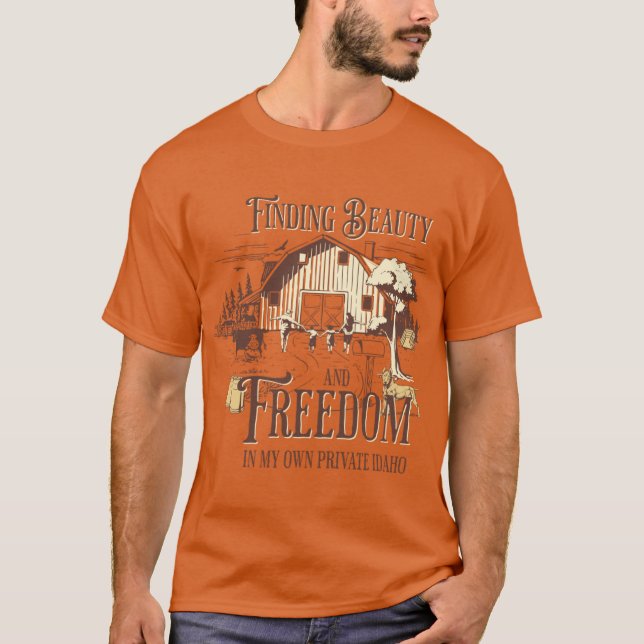 Camiseta Encontrando Beleza e Liberdade no meu Idaho Privad (Frente)