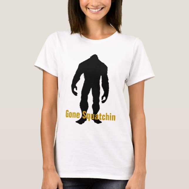 Camiseta Encontrando Bigfoot - Squatchin ido BFRO (Frente)