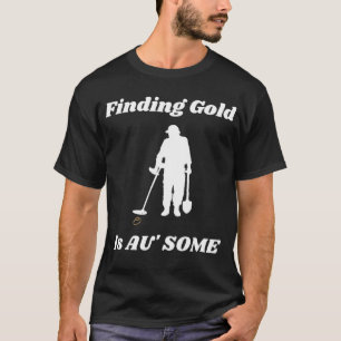 Camiseta Encontrando Dourado metal Detectando T-Shirt Diver