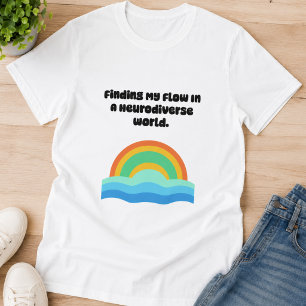 Camiseta Encontrando Meu Fluxo Alinhamento Neurodiverso Mun