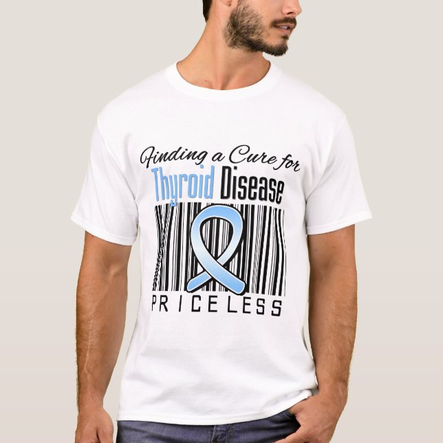 Camiseta Encontrando uma cura para a doença de Thryoid (Frente)