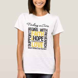 Camiseta Encontrando uma cura para o cancer da infância