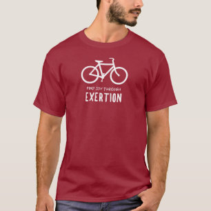 Camiseta Encontrar Alegria através do Ciclismo de Exerçã