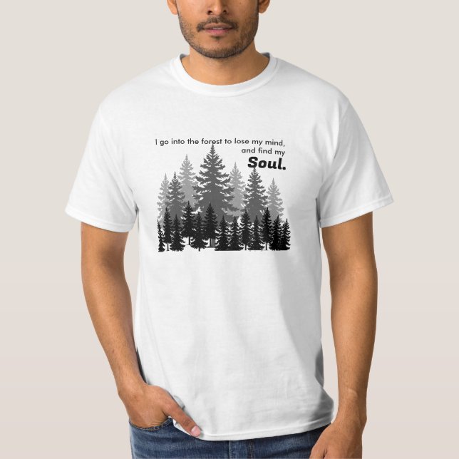 Camiseta encontrar alma nas montanhas (Frente)