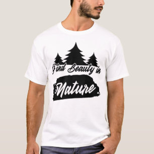 Camiseta Encontre a Beleza na Natureza Tipografia de Cita