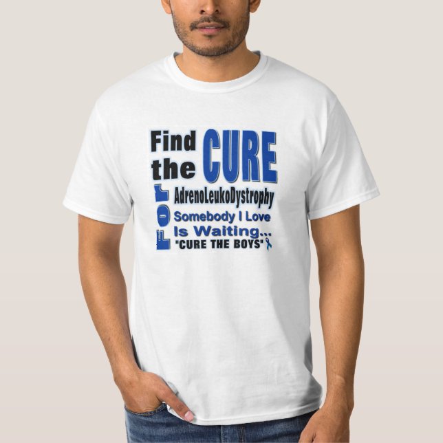 Camiseta Encontre a cura para Adrenoleukodystrophy (Frente)
