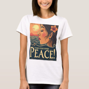 Camiseta Encontre a sua paz interna - Desejo Inspirador Cal