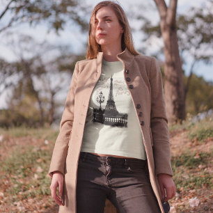 Camiseta Encontre-Me Em Paris, Torre Eiffel Romântica Amant