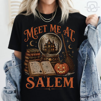 Camiseta Encontre-me Em Salem Bola De Cristal De Bruxa De H