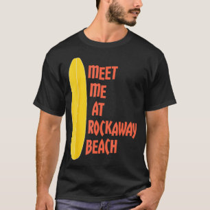 Camiseta Encontre-Me Na Placa De Surfe Rockaway Beach