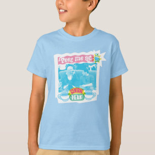 Camiseta Encontre-me no Central Perk Neon Gráfico