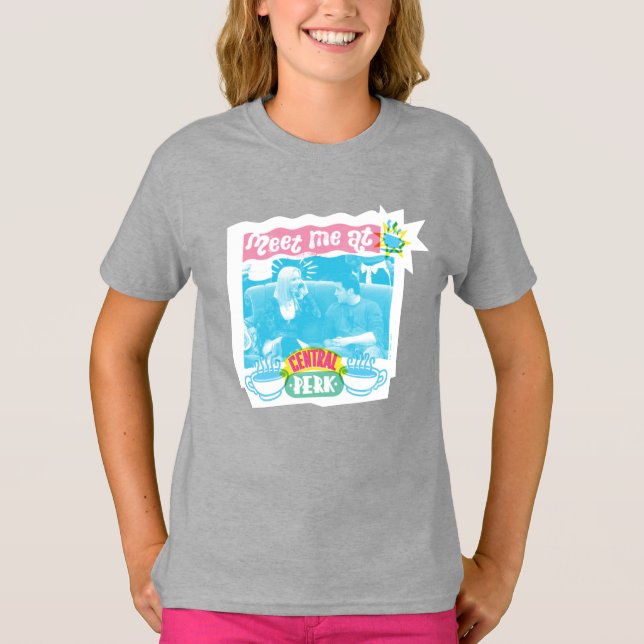 Camiseta Encontre-me no Gráfico do Néon Central Perk (Frente)