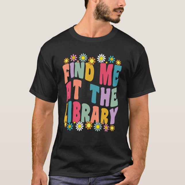 Camiseta Encontre-Me No Groo De Bibliotecas Da Escola De Li (Frente)