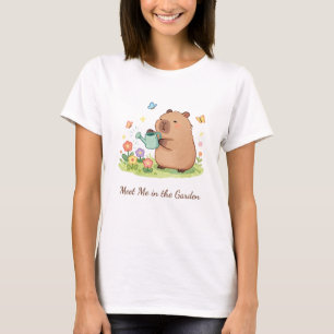 Camiseta Encontre-me no Jardim – Lindo Capivara de Jardinag