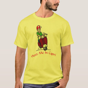 Camiseta Encontre-me no Patinete Capri Rider T-Shirt