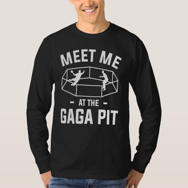 Camiseta Encontre-Me No Poço De Gaga Para Um Jogador De Bol (Frente)