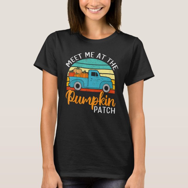 Camiseta Encontre-Me No Pumpkin Patch Toddler Jovens Obriga (Frente)