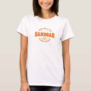 Camiseta Encontre-Me No Sandbar Tunils Beach Summer Hawaii