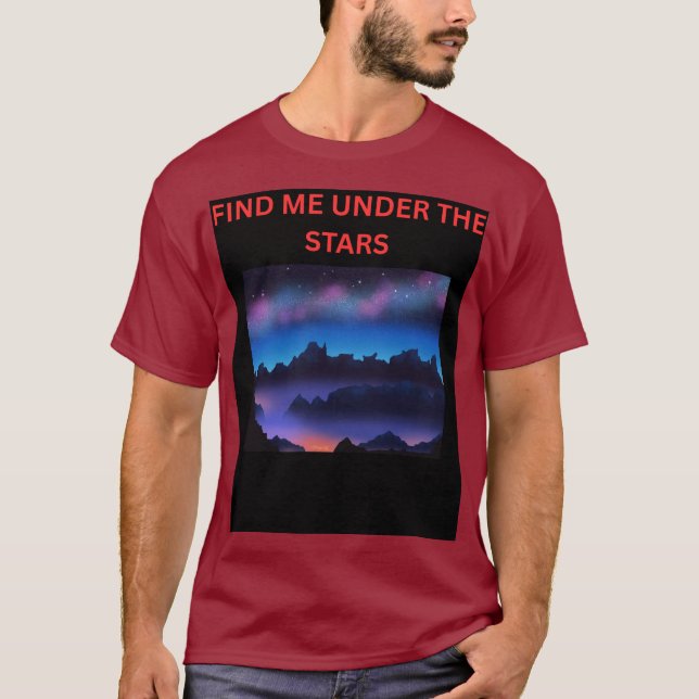 CAMISETA ENCONTRE-ME SOB AS ESTRELAS (Frente)