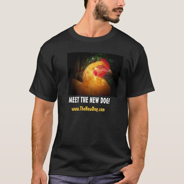 Camiseta ENCONTRE O CÃO NOVO! /www.TheNewDog.com (Frente)