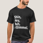 Camiseta Encontre o Dreidels: Shin, Hey, freira, & Gimmel<br><div class="desc">Encontre o Dreidels: Shin,  Hey,  freira,  & Gimmel</div>