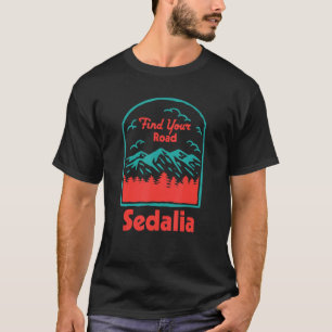Camiseta Encontre o seu acampamento de estrada que diz cota