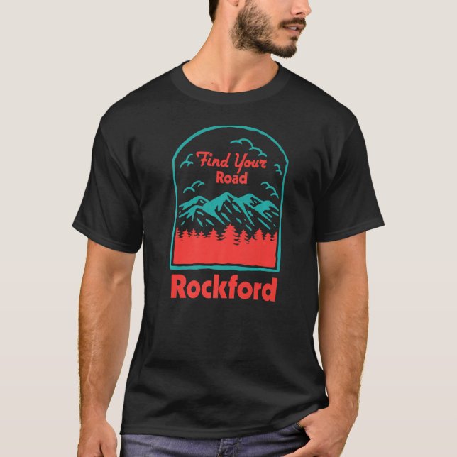 Camiseta Encontre seu acampamento rodoviário Sayings Camper (Frente)