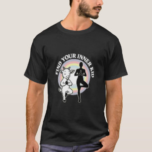 Camiseta Encontre Seu Cabrito Interior Yoga Arco-íris Zen P