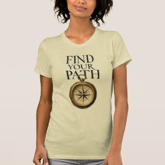Camiseta "Encontre seu caminho Compass & Mapear T-Shirt"