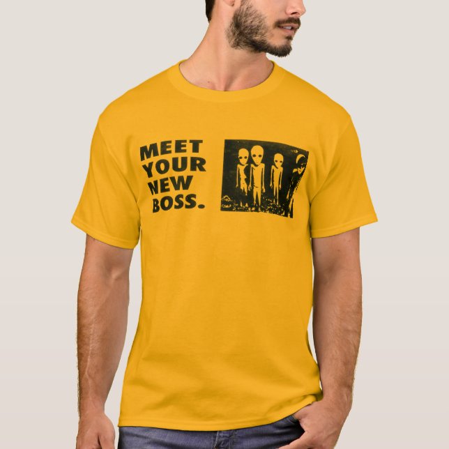 Camiseta Encontre seu chefe novo (Frente)