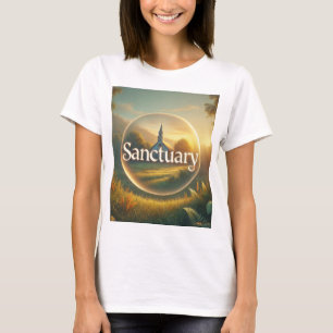 Camiseta Encontre seu Santuário - Vista sua fé com estilo