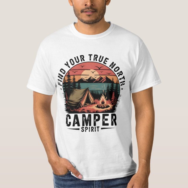 Camiseta Encontre seu verdadeiro aventor de Campanha Retro  (Frente)