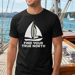 Camiseta "Encontre Seu Verdadeiro Norte" Vela Motivacional