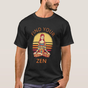 Camiseta Encontre Seu Zen Yoga Meditação Guerreiro Espiritu