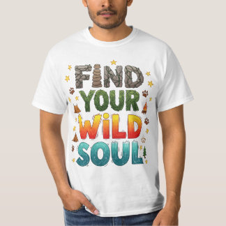 Camiseta Encontre sua aventura de acampamento de alma selva